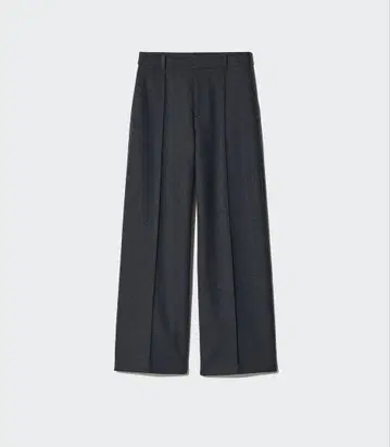 [ 미사용 새상품 ] 남녀 공용 브러쉬드 저지 와이드 팬츠 다크 그레이