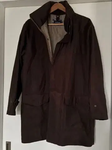 NEWYORKER 브라운 스웨이드 느낌 코트 MEDIUM