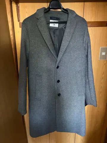 그레이 메리노울 체스터 코트 M 사이즈