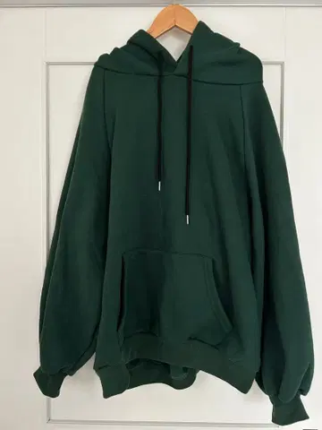 그린 오버 사이즈 후드티