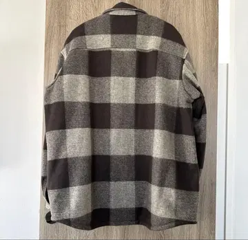 UNIQLO 브라운 그레이 체크 무늬 자켓 XL