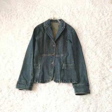 LEEAJOANNA 다크 스트레치 데님 자켓 LG 점퍼