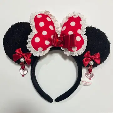 미니 머리띠 귀찌 빨간색