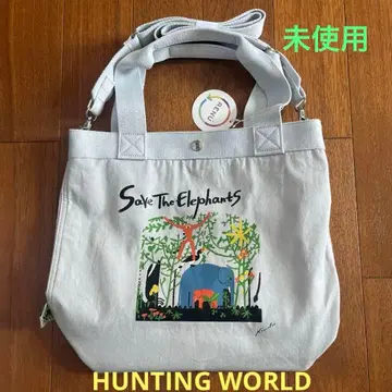HUNTING WORLD 토트백 어깨끈 포함