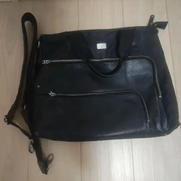 ck 캘빈 클라인 블랙 가죽 비즈니스 백