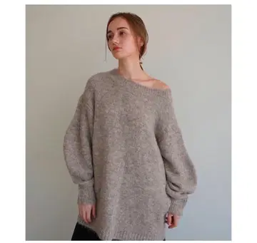 acka lound sleeve knit 그레이지