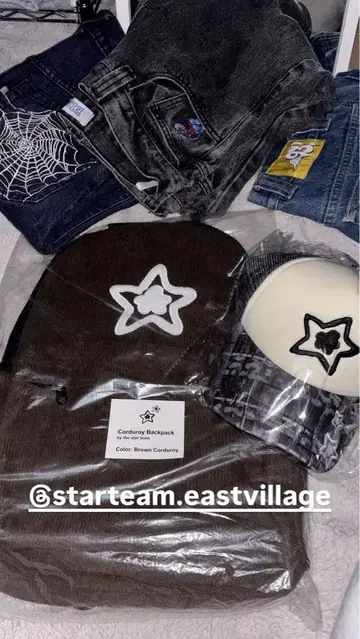 starteam corduroy backpack cap