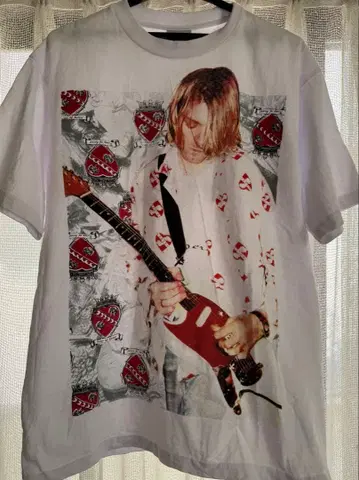 커트 코베인 NIRVANA 수제 T셔츠 external kurt