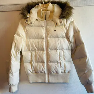 [ 토미걸 ] 다운 자켓 아이보리 후드 부착