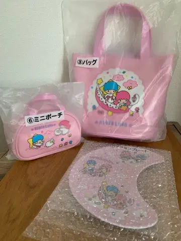 키키라라 백 미니 파우치 멜라민 플레이트 산리오 복권