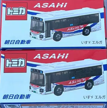 토미카 아사히 자동차 버스 이스즈 엘가 오리지널 2대 세트
