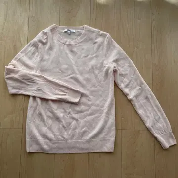 UNIQLO 핑크 캐시미어 스웨터 L