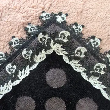 친자와 레이스 팬더 도트 블랙