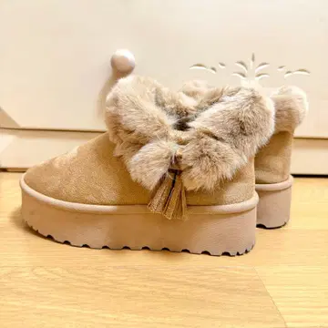 후와모코 어그 부츠 거의 미사용품!