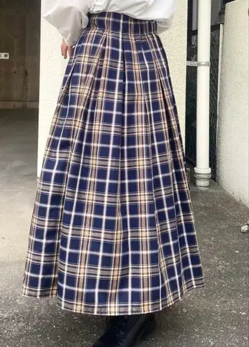 RYOJI OBATA 체크 스커트