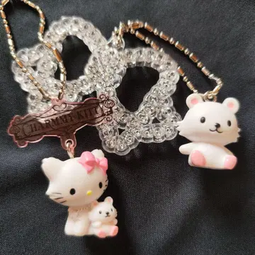 초레어 산리오 키티 슈가 반짝반짝 리본 키링