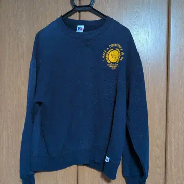 Russell 맨투맨 네이비 madein USA