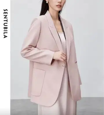 SENTUBILA 핑크 테일러드 자켓