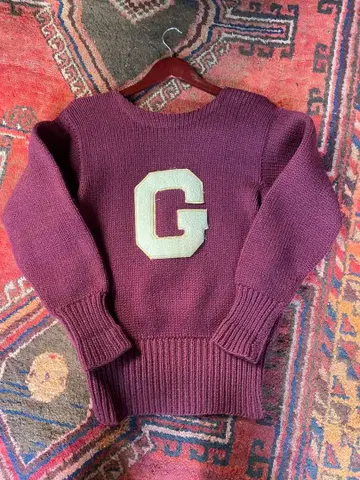 레터드 니트 빈티지 50s 60s