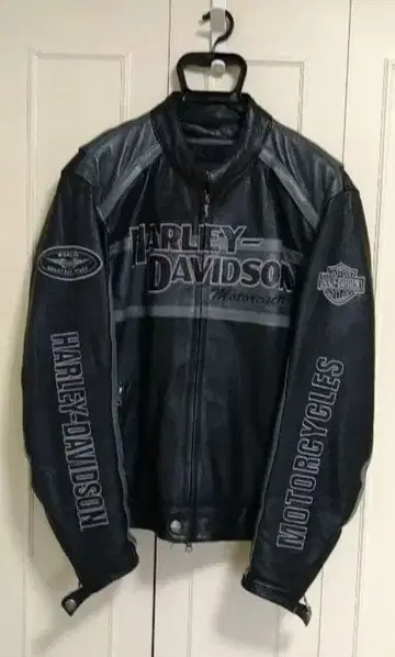 Harley-Davidson 블랙 가죽 자켓