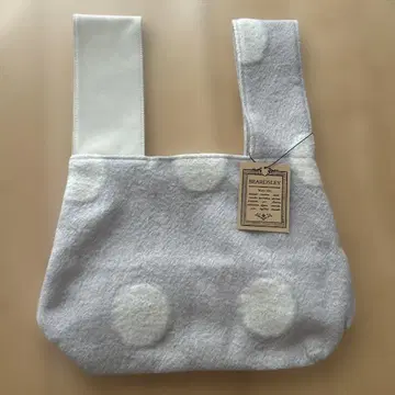 BEARDSLEY 도트 무늬 토트백 그레이&화이트 정가 19000엔