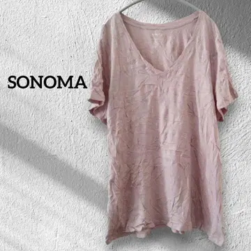 1점 한정 SONOMA [XL] 핑크 무지 티셔츠