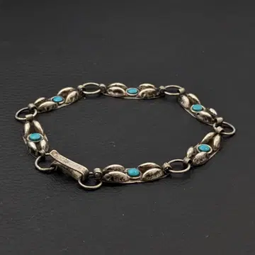 빈티지 멕시칸 실버 925 터콰이즈 팔찌 5g