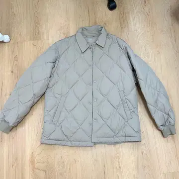 유니클로 퍼프테크 퀼팅 자켓 베이지