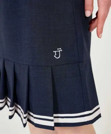 밑단 플리츠 미디엄 스커트 TINA: JOJUN