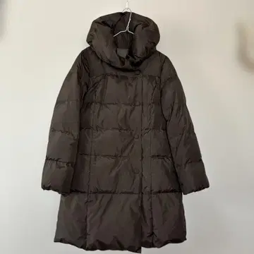 다크 브라운 다운 코트