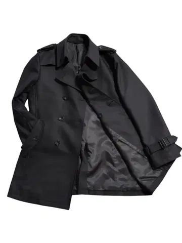 [ 새상품급 ] MA-JI 트렌치코트 블랙 M 사이즈 비즈니스 아우터