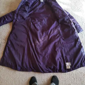 adidas 보라색 다운 자켓