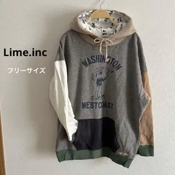 Lime inc. 절개 후드 풀오버 프리 사이즈