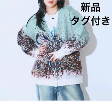 JEANASIS/landscape 블러쉬 V 가디건