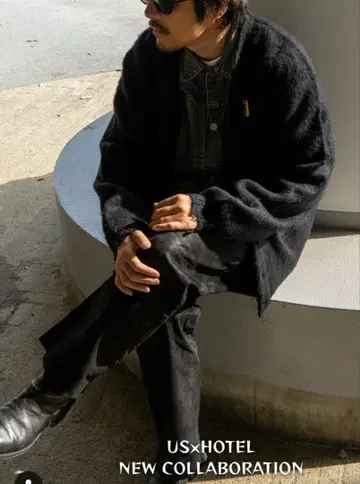 호텔이라는 이름의 미용실 HOTEL x 산겐자야 US 콜라보 가디건