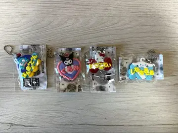 산리오 메르헨 공방 오나메 홀더 미니어처 러버 마스코트 4체 세트