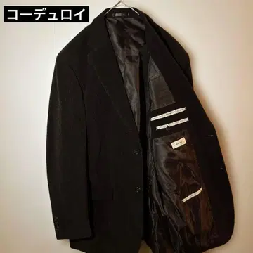 [ 새상품급 ] 다크 브라운 코듀로이 테일러드 자켓 빅 사이즈 LL