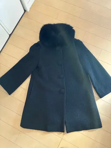 marie claire bis 퍼 코트 9AR 블랙