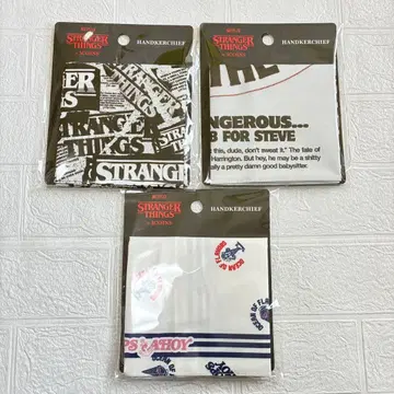 미개봉 새상품 3COINS STRANGER THINGS 손수건 3개 세트