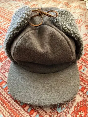 USA 빈티지 Eddie Bauer 울 플라이트 캡 귀도리 포함