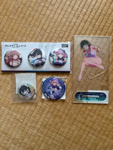 그리드맨 유니버스 캔뱃지 아크릴 스탠드