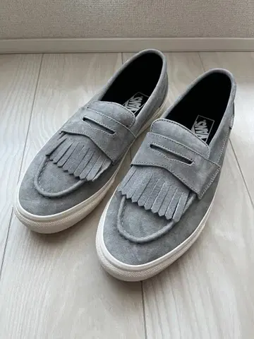 VANS 로퍼 그레이 미사용 새상품 스웨이드 가죽