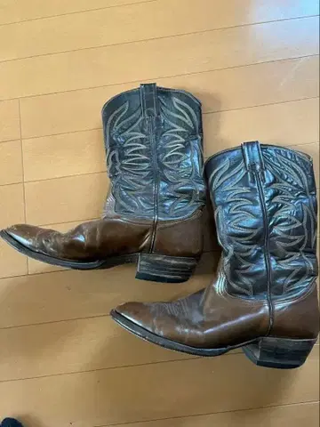 빈티지 NOCONA 브라운 웨스턴 부츠