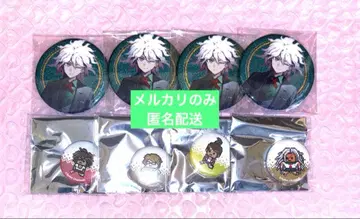 단간론파 코마에다 나기토 메이드&집사  글리터 캔뱃지 4점 세트