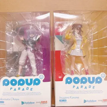 POP UP PARADE 이누가미 코로네 & 네코마타 오카유 2체 세트