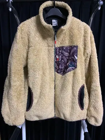 레어 패턴 CHUMS 플리스 자켓 M 베이지