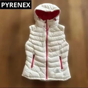 PYRENEX 후드 부착 다운 베스트 화이트