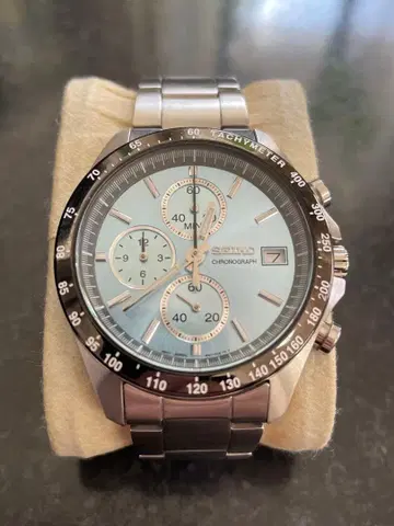 새상품급 : SEIKO 셀렉션 크로노그래프 SBTR029 아이스 블루