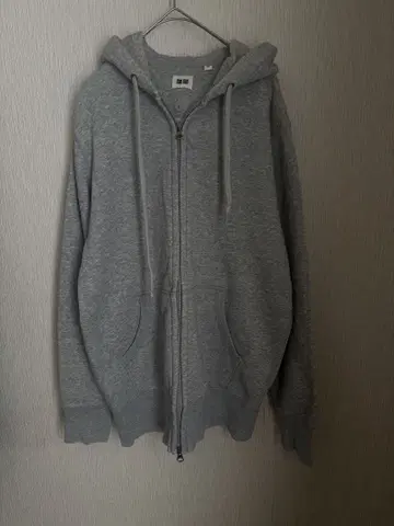 Y2K 유니클로 더블 지퍼 후드티