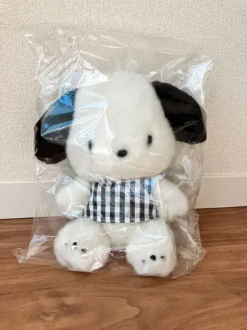 산리오 포차코 벌스데이 포징 인형 봉제 인형 체크 레트로